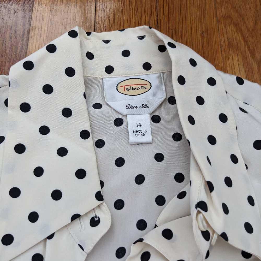 Talbots pure silk blouse